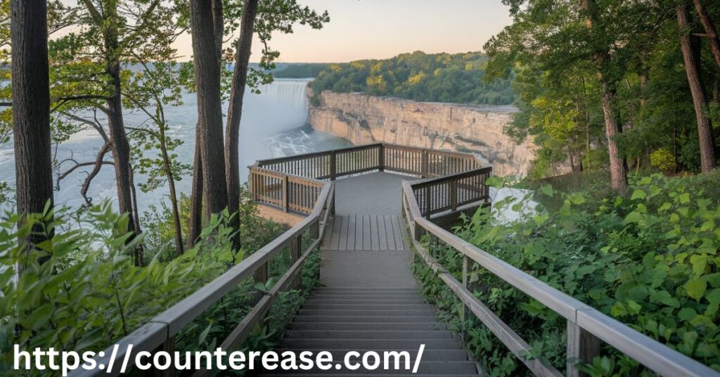 The Olmstead Island Bridges Trail to the  Overlook
