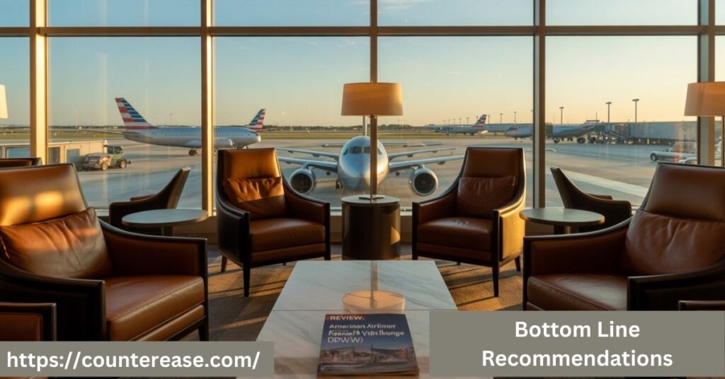 Bottom Line Recommendations