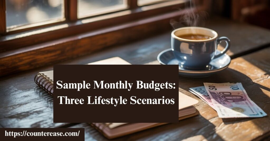 Sample Monthly Budgets: Three Lifestyle Scenarios