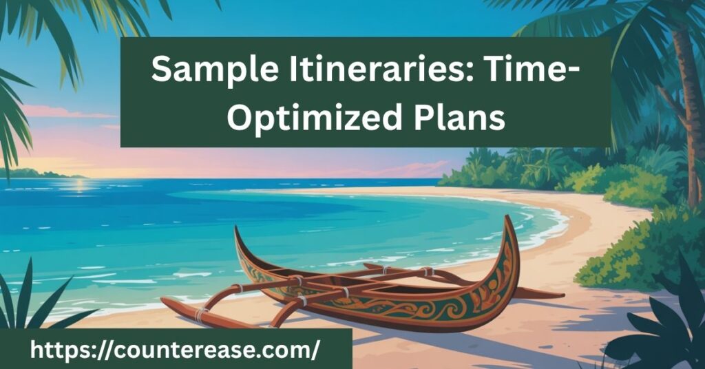 Sample Itineraries: Time-Optimized Plans